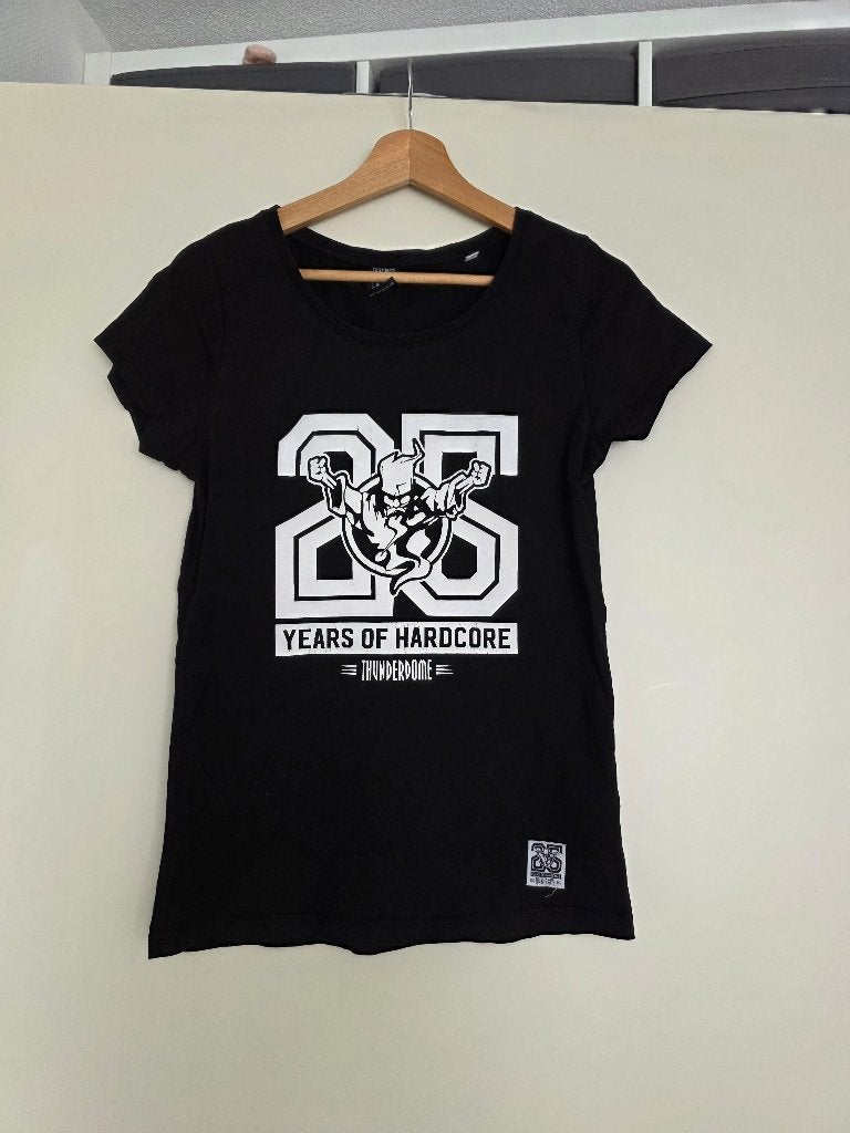 Thunderdome 25 years Shirt M (womans), Kleding | Dames, Maat 38/40 (M), Zwart, Ophalen of Verzenden, Zo goed als nieuw