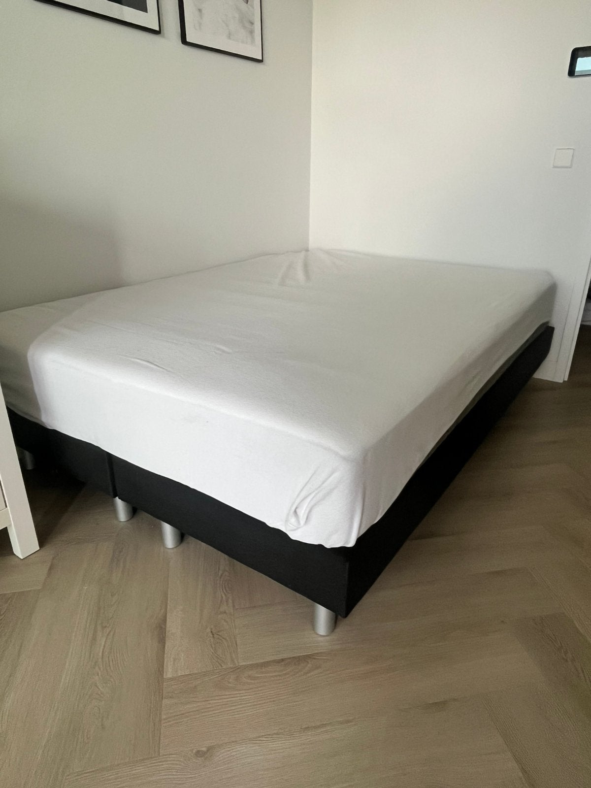 Boxspring bed 140x200, Huis en Inrichting, Slaapkamer | Boxsprings, Ophalen, Zo goed als nieuw, Tweepersoons, 140 cm