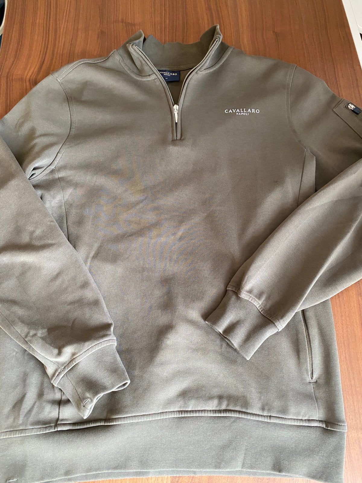 Halfzip van Cavallaro Napoli. Nieuwstaat. Heren. M, Ophalen of Verzenden, Zo goed als nieuw, Maat 48/50 (M), Groen
