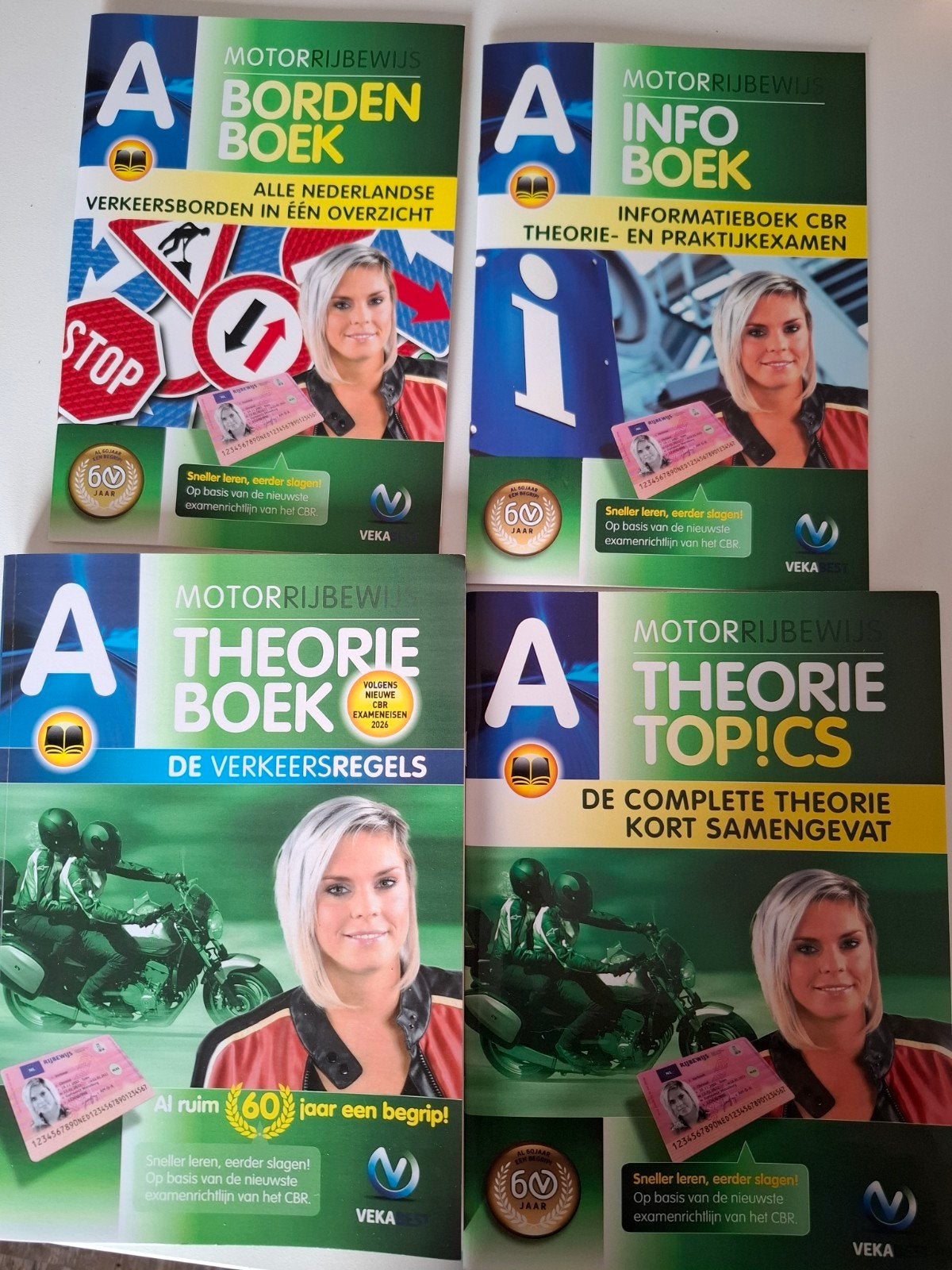 Motor theorie boek A - Vekabest complete set, Ophalen of Verzenden, Zo goed als nieuw