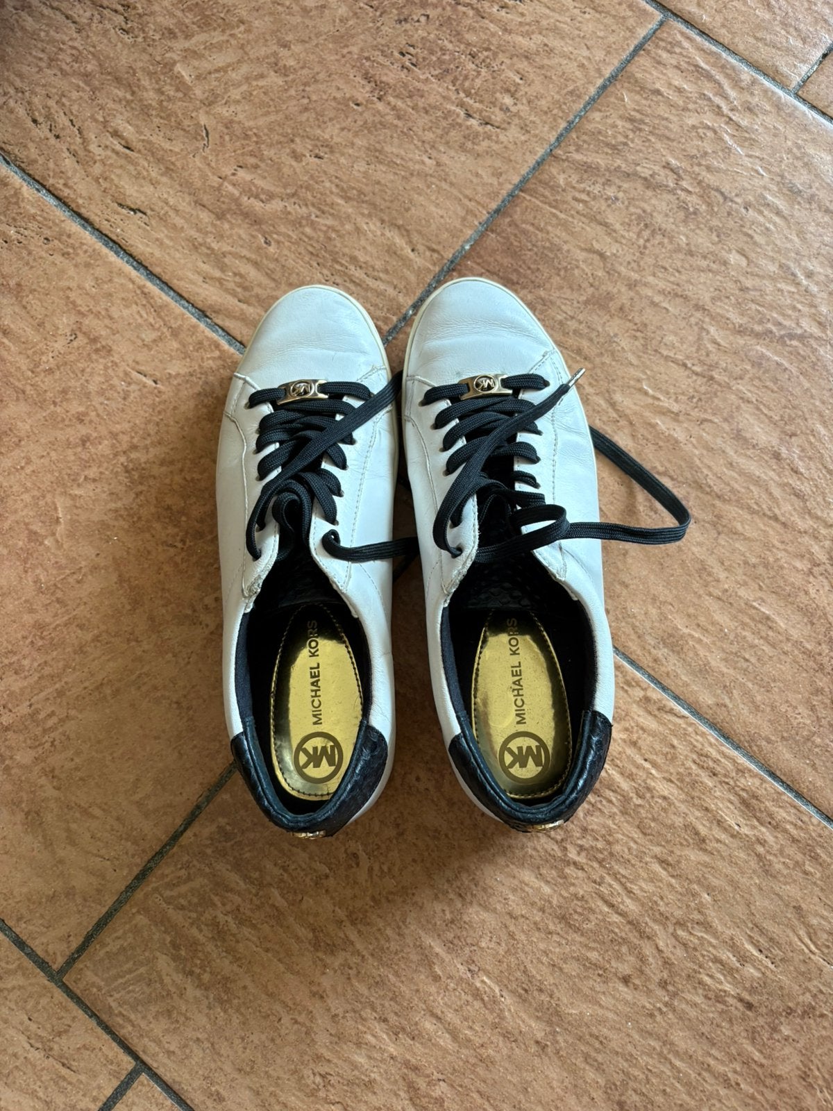 Michael kors, Wit, Ophalen of Verzenden, Sneakers of Gympen, Gedragen