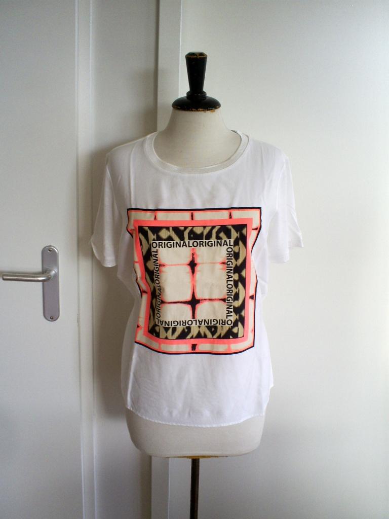 MARC AUREL top mt. M mooie print, Kleding | Dames, Maat 38/40 (M), Marc Aurel, Verzenden, Wit