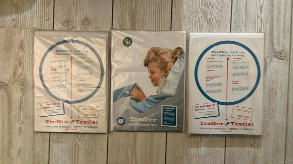 Nieuwe Treffer Textiel lakens (3 stuks), Ophalen, Nieuw, Wit, Overige typen