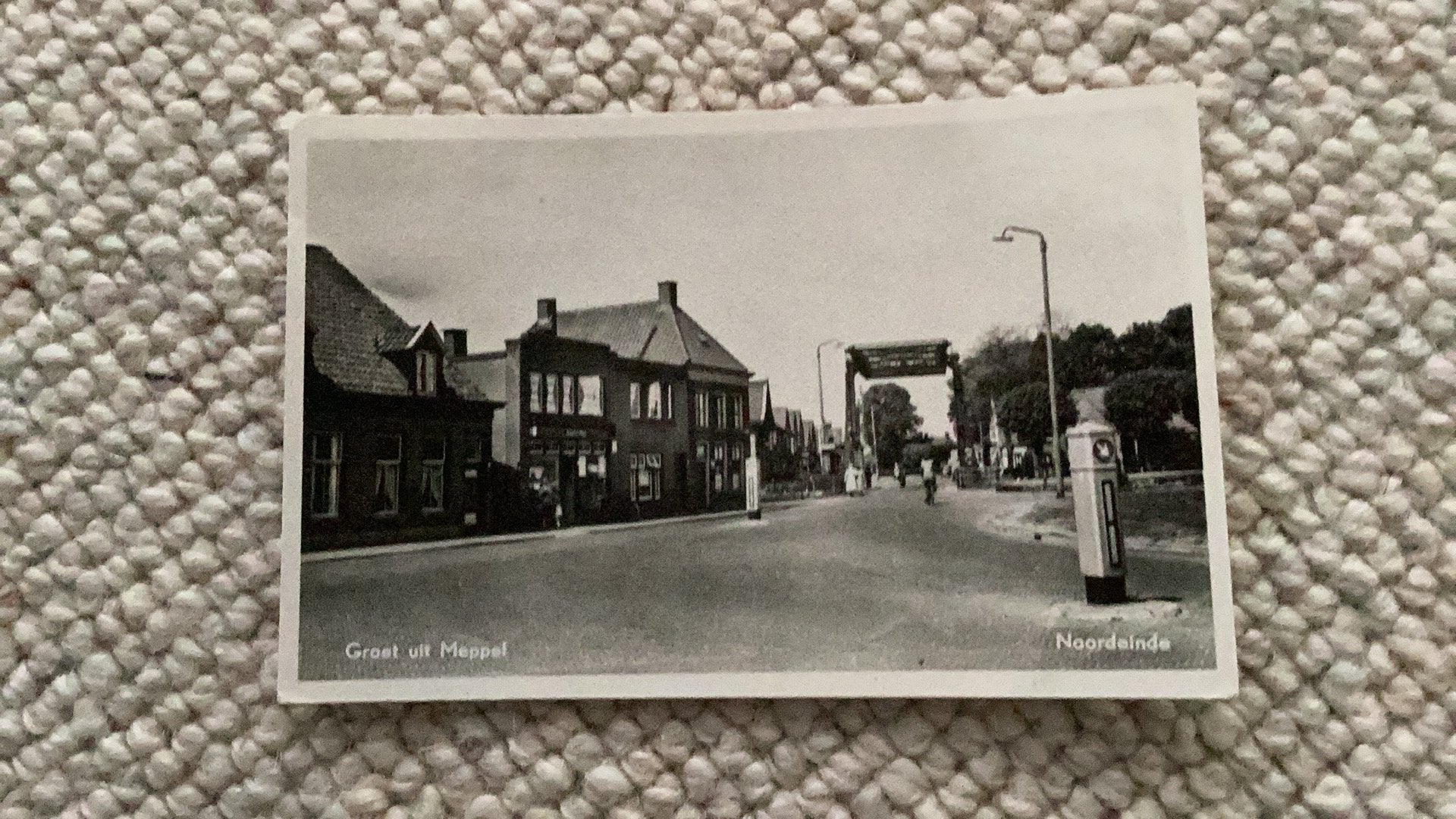 Ansichtkaart Meppel Noordeinde 1956. 923, Ophalen of Verzenden, 1940 tot 1960, Gelopen, Drenthe