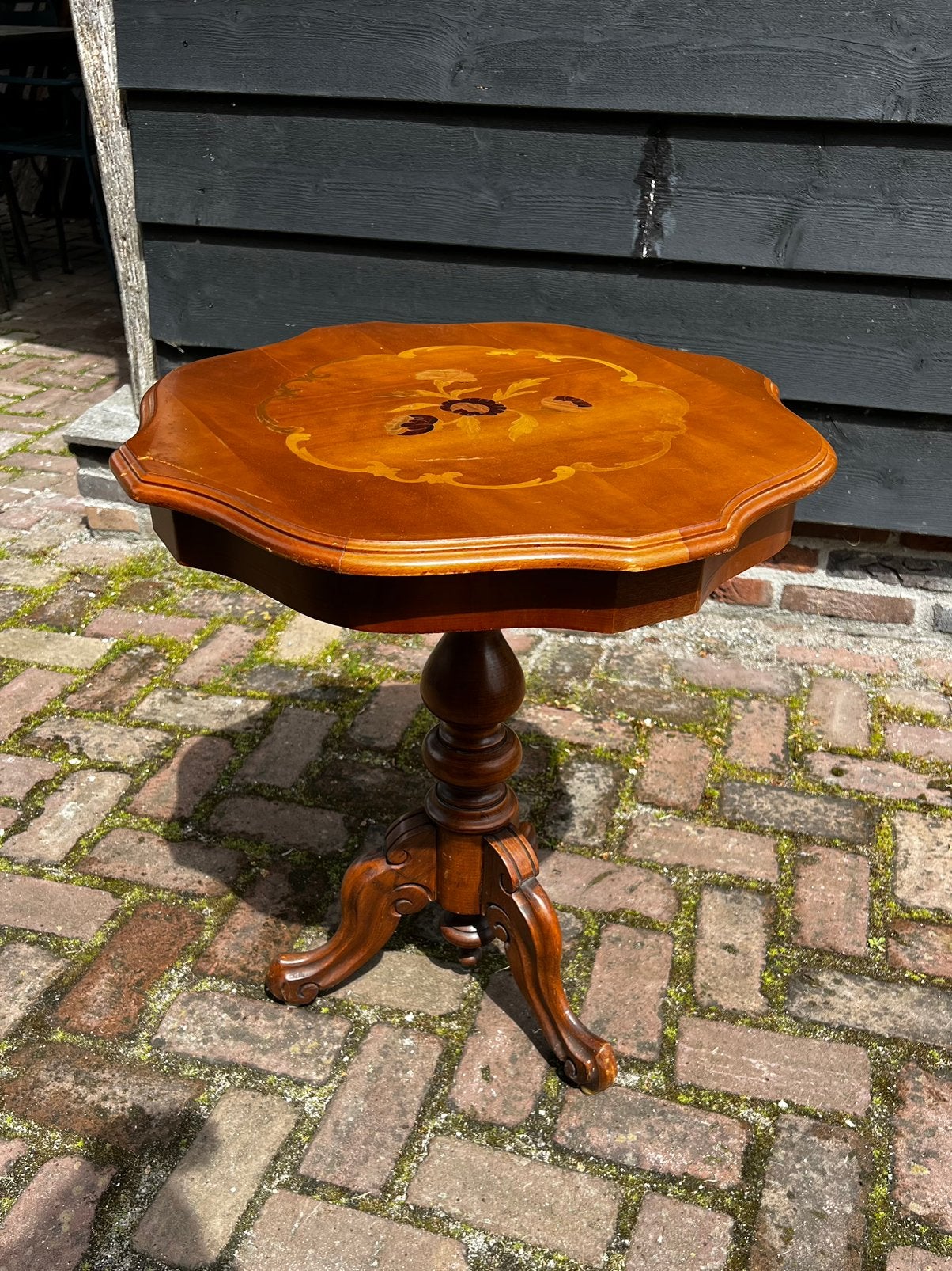 Oude houten wijntafel, Ophalen of Verzenden