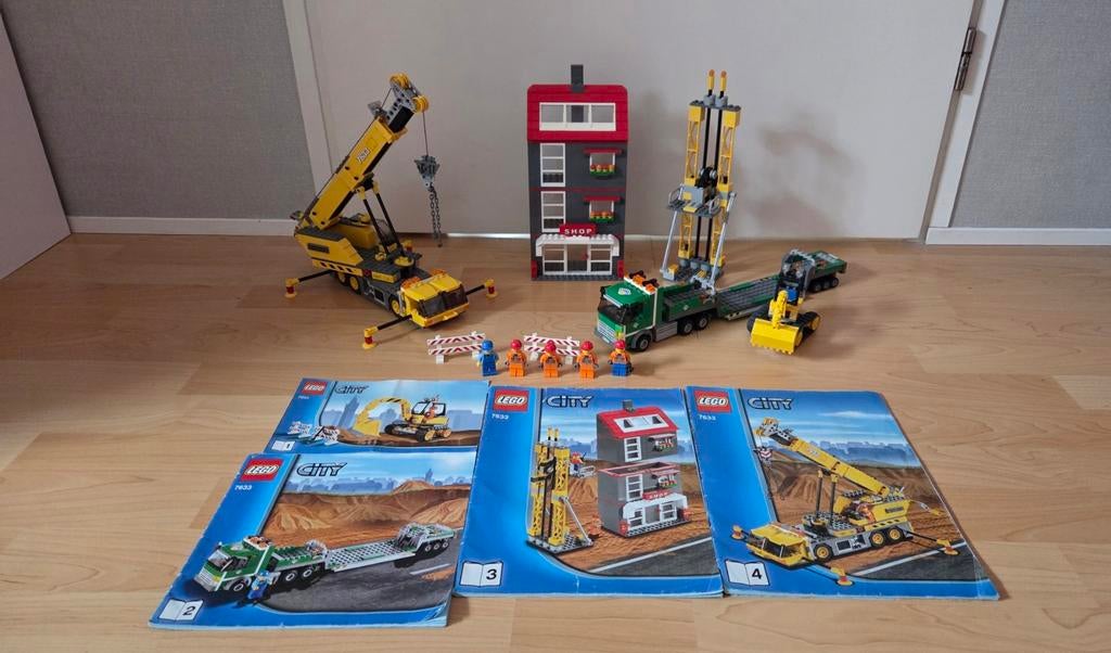 Lego City 7633 Bouwplaats, Lego, Ophalen of Verzenden, Inclusief minifiguren, Complete set