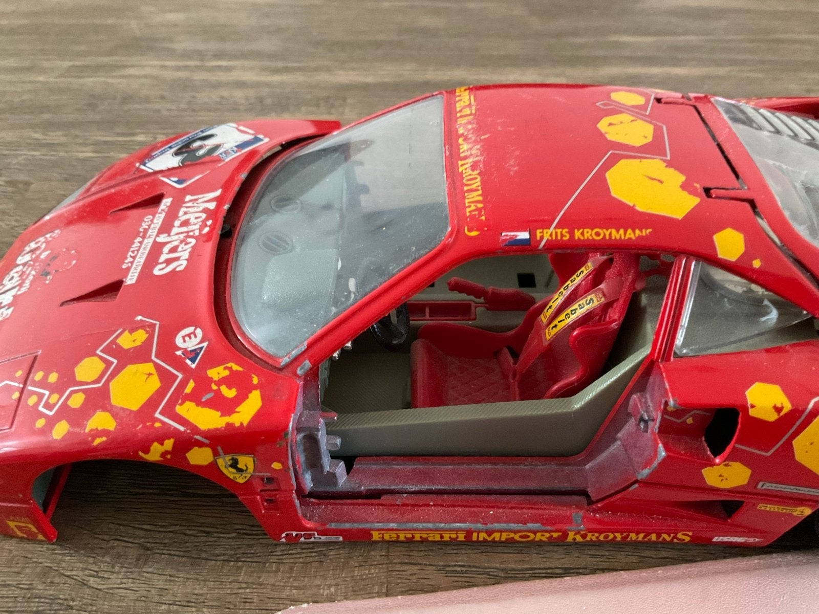 Ferrari F40 modelauto - Gebruikt, met gebruikssporen, Ophalen of Verzenden, Gebruikt, Auto