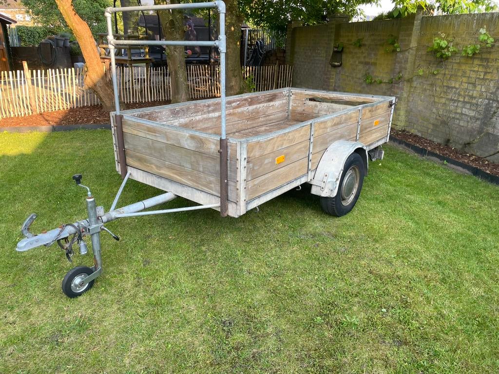 Aanhanger 750kg enkelasser, Ophalen, Gebruikt