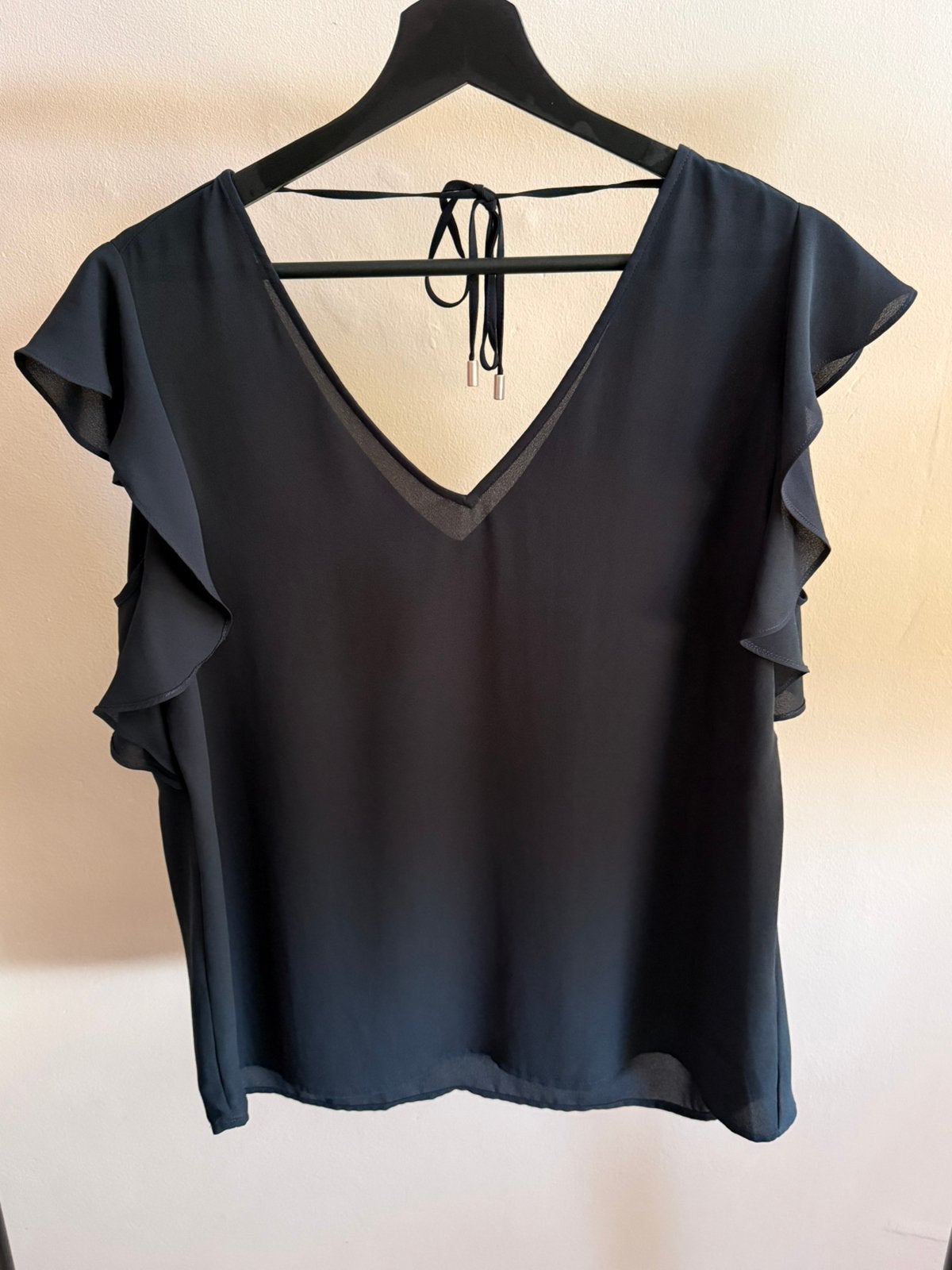 Blouse donkerblauw korte mouwen WE maat M, Kleding | Dames, Tops, Maat 38/40 (M), Zwart, Nieuw, Ophalen of Verzenden