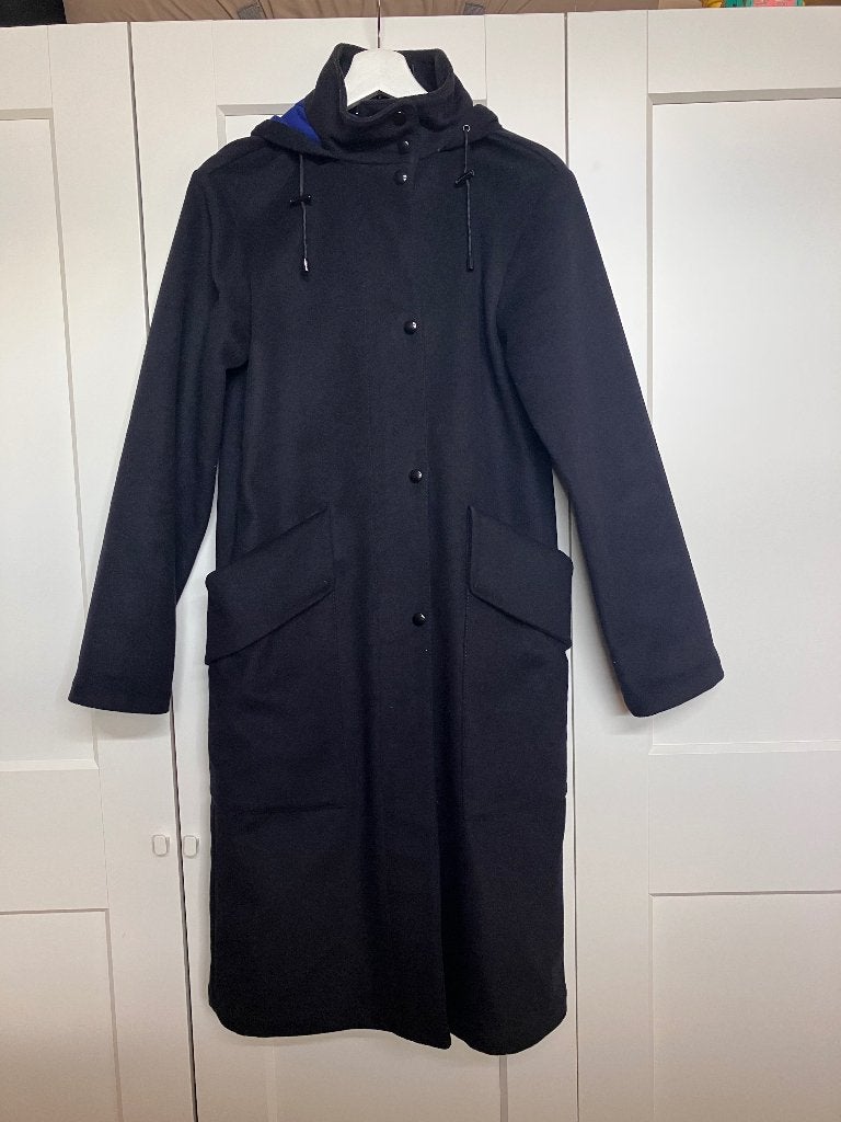 DRYKORN winterjas wol - maat 36 - blauw, Drykorn, Blauw, Ophalen of Verzenden, Zo goed als nieuw
