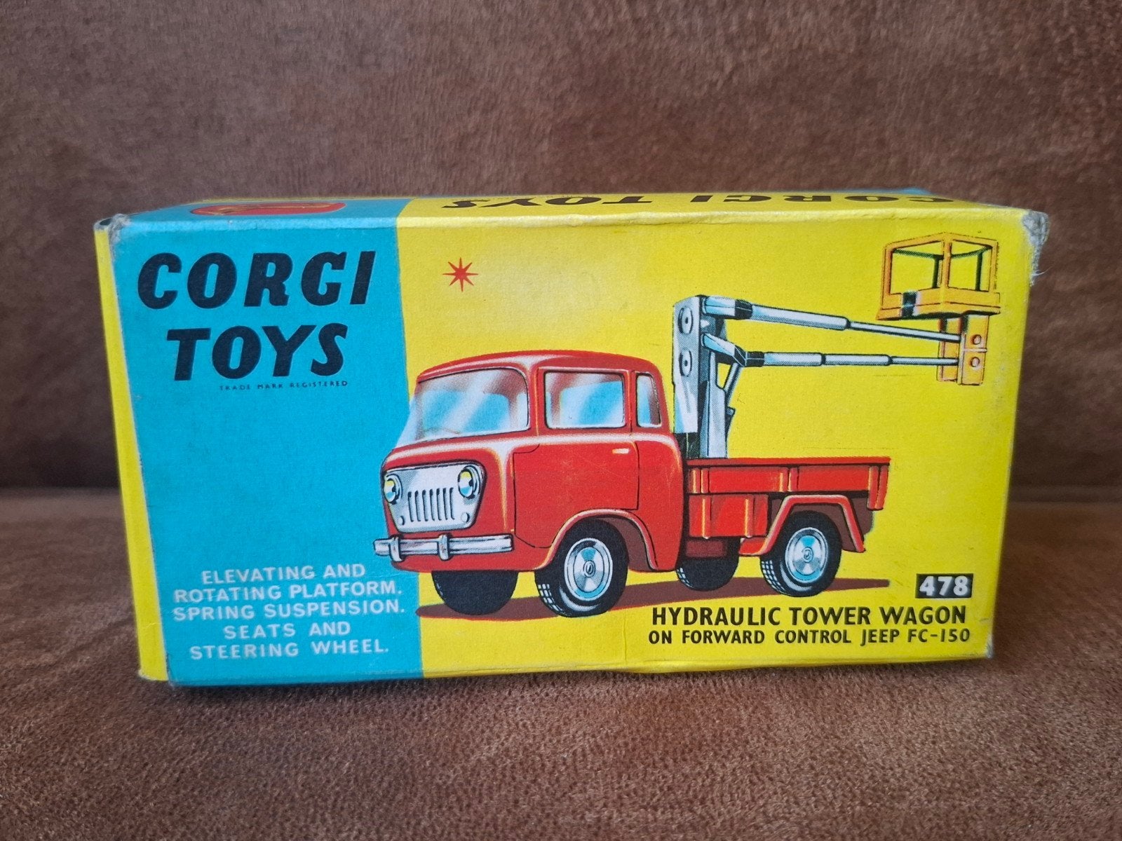 Corgi Toys 478 Jeep hoogwerker lege doos, Ophalen of Verzenden