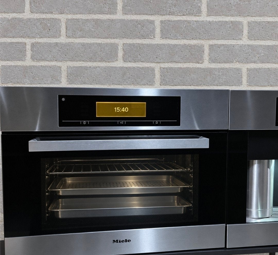 miele combioven, combi-stoomoven en koffiemachine, 45 tot 50 cm, Ophalen of Verzenden, Hete lucht, Inbouw