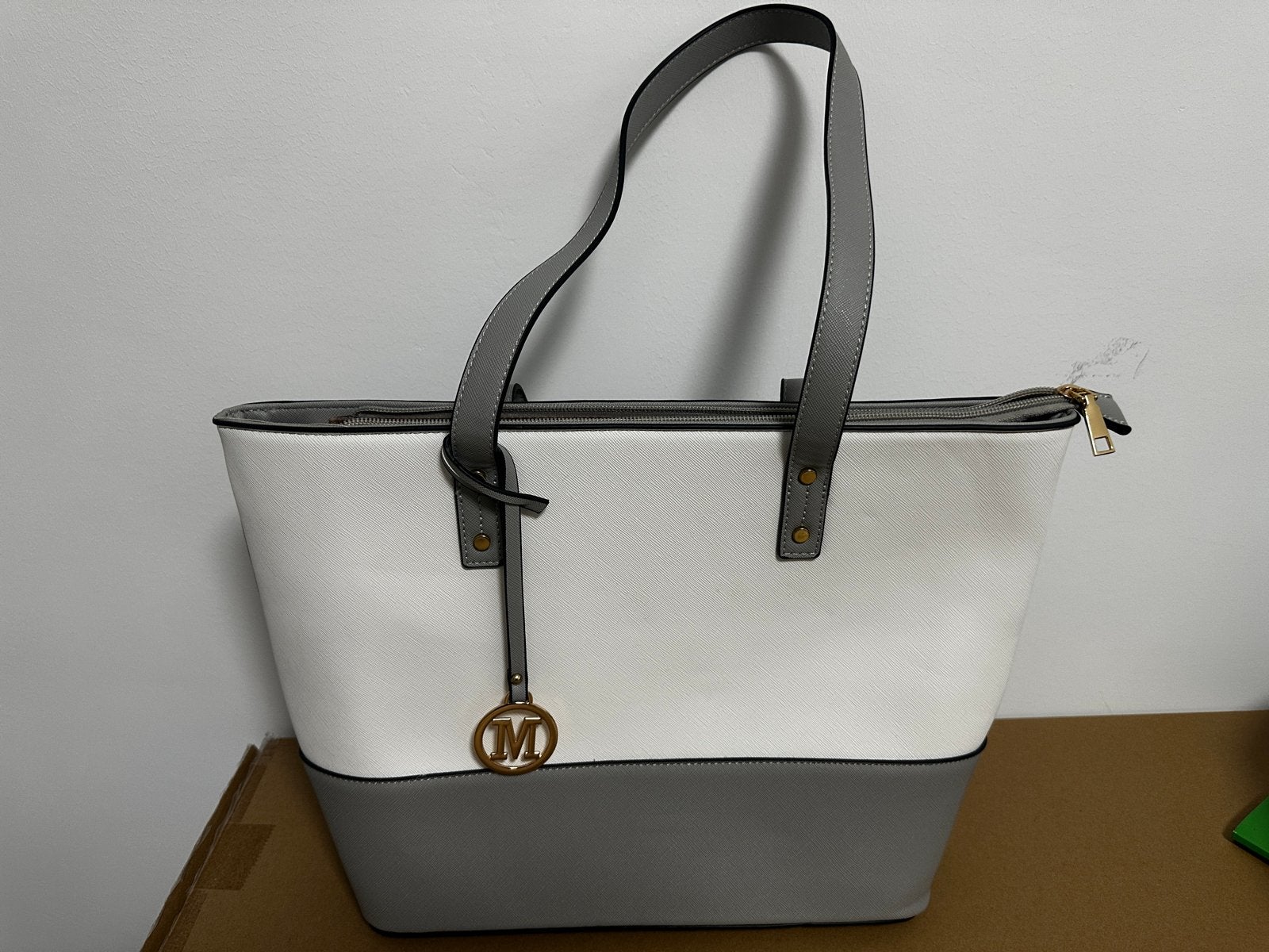 Nieuwe Miss Lulu tas - Ruim en stijlvol (40x27 cm), Ophalen of Verzenden, Nieuw, Wit, Handtas