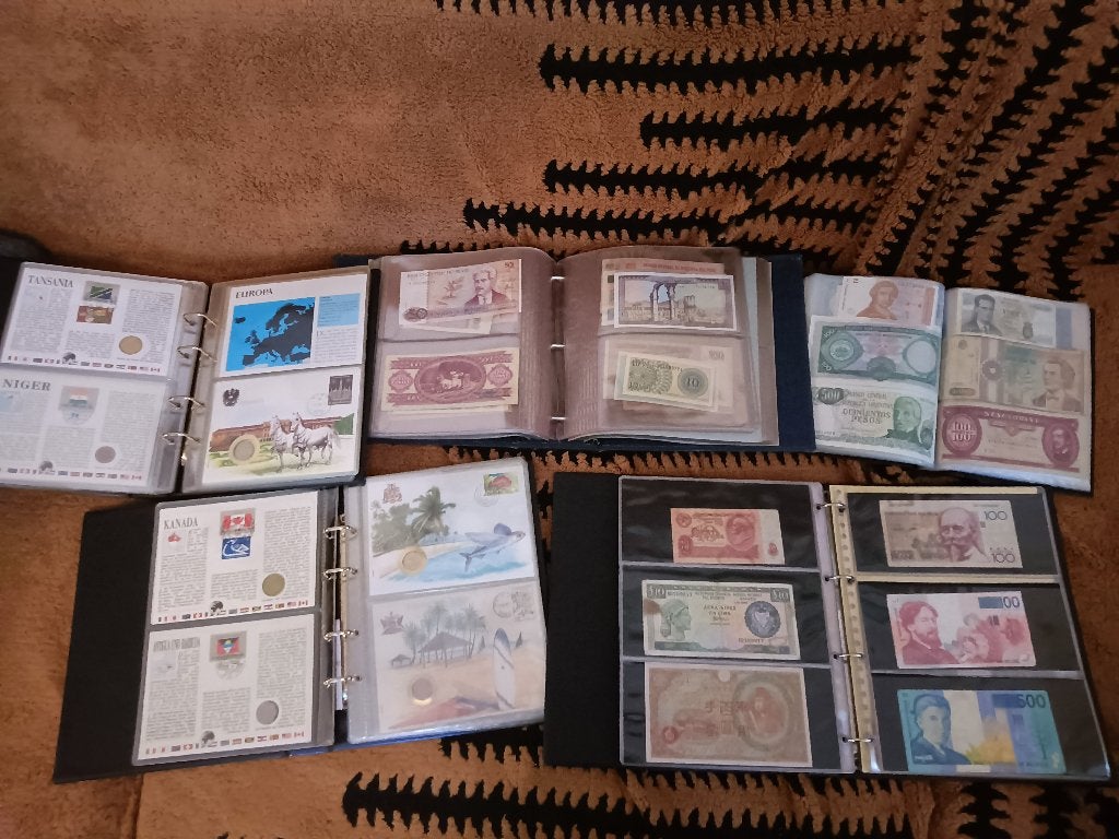 Munten, Bankbiljetten, Ophalen, Buitenland, Munten