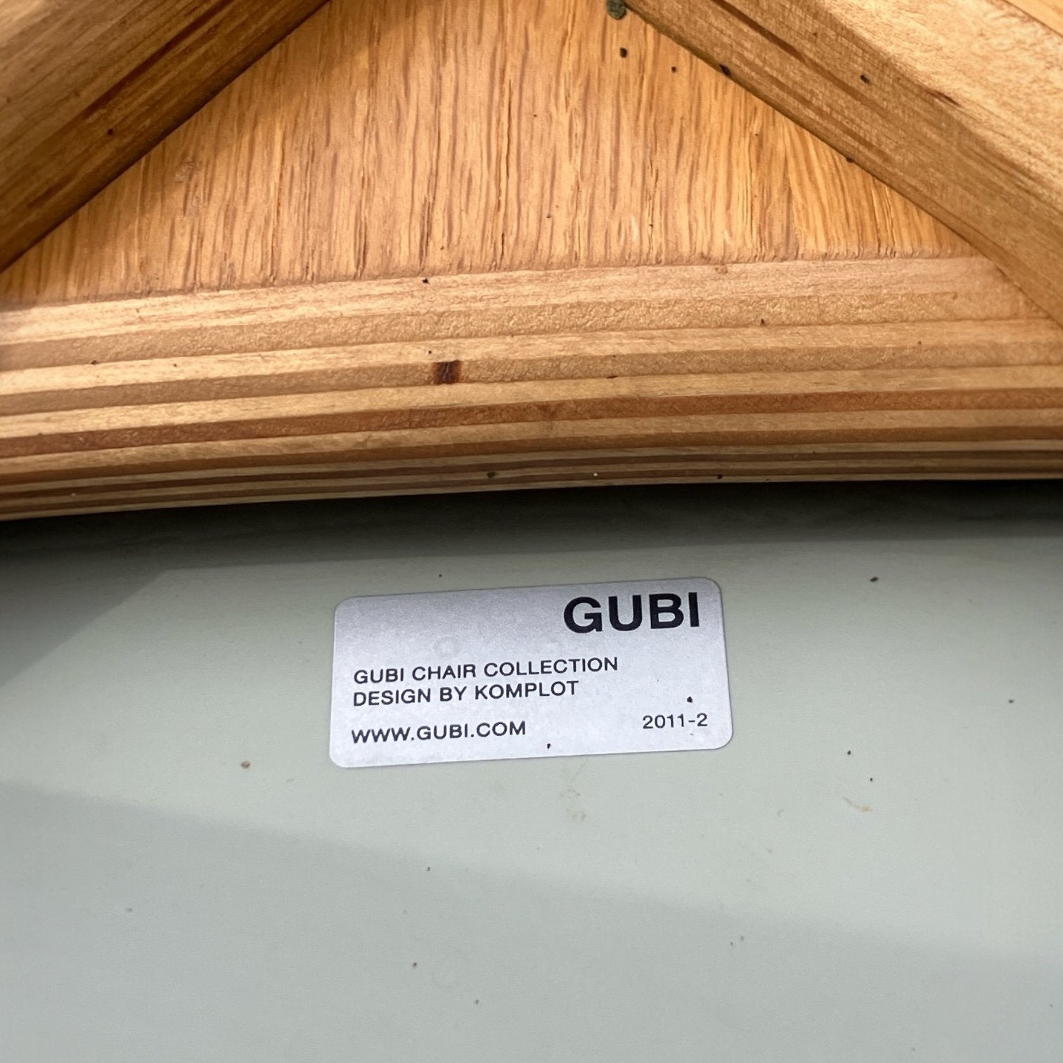 Gubi 3D stoel Deens design , 2011, Huis en Inrichting, Stoelen, Gebruikt, Denemarken, GUBI, Ophalen