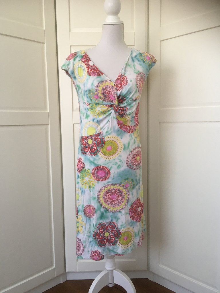 Studio Anneloes witte stretchy jersey print jurk, maat M, Maat 38/40 (M), Studio Anneloes, Wit, Ophalen of Verzenden