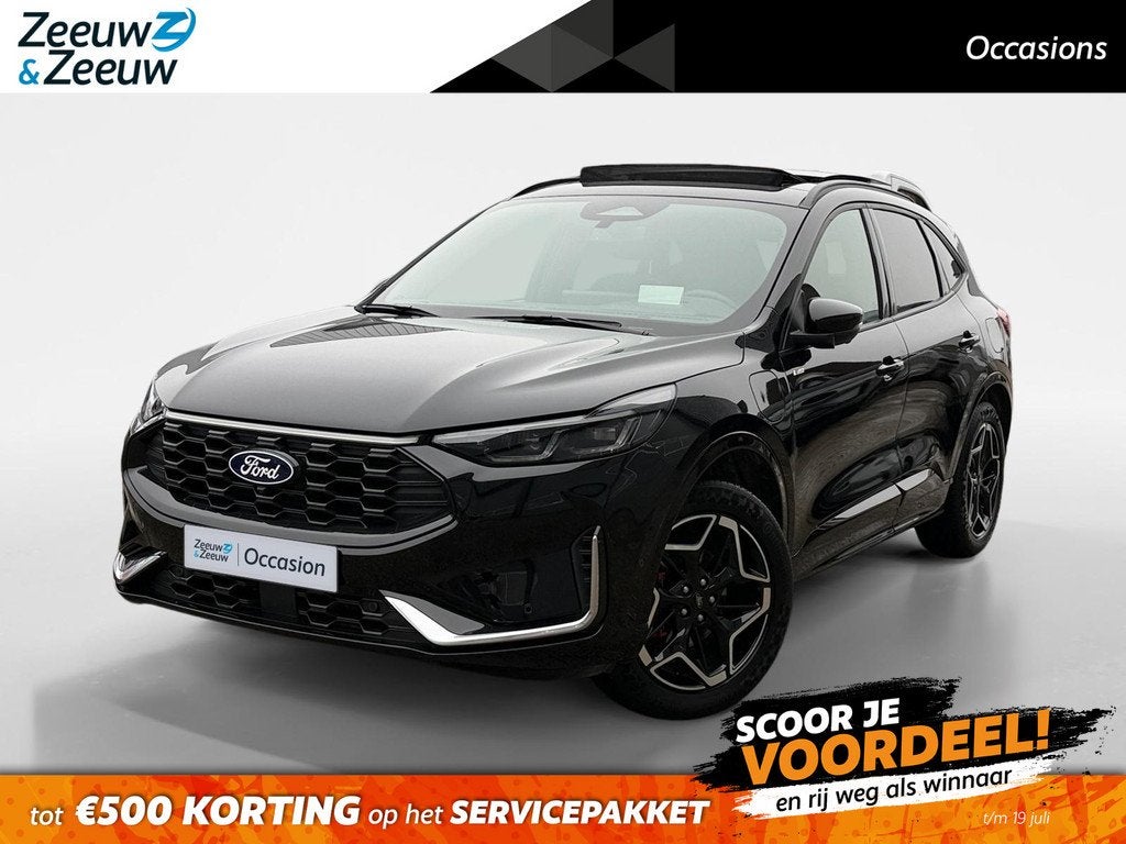 Ford Kuga 2.5 PHEV ST-Line X | NL Auto | Winterpack | Panora, 12 maanden, 14 kWh, Gebruikt, Leder en Stof
