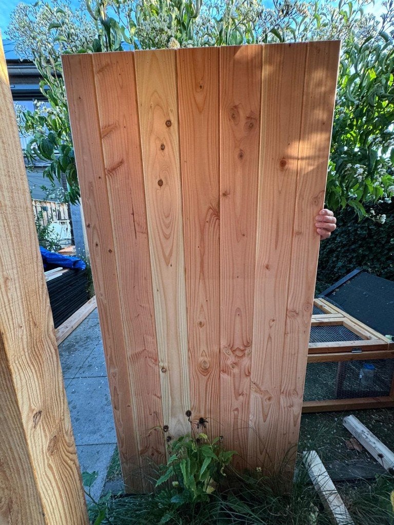 Nieuwe opgeklampte deur 88x195 + kozijn en zwart beslag, Ophalen, 80 tot 100 cm, Minder dan 200 cm, Nieuw