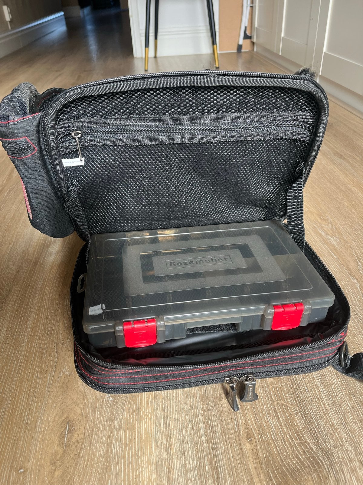 Rozemeijer Double Hardbase Sling met tacklebox, Ophalen, Zo goed als nieuw, Koffer of Tas