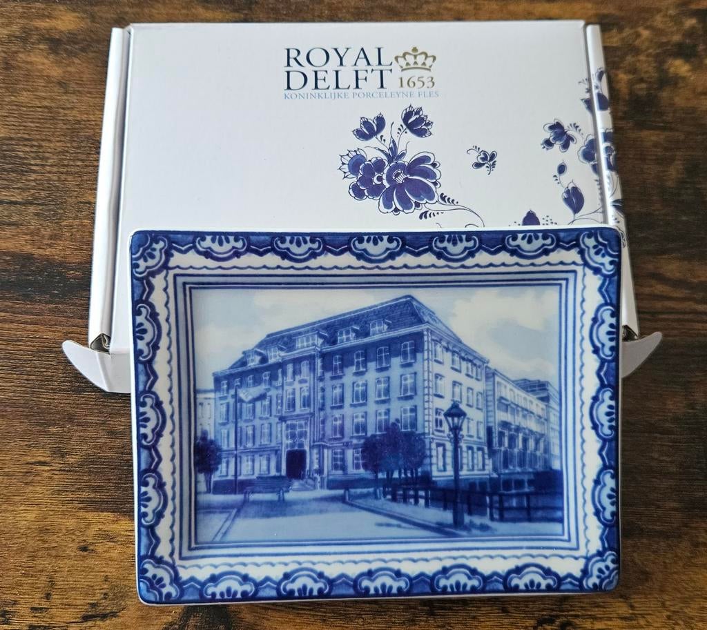 Royal Delft Delfts Blauw Politie Tegel - Nederland, Antiek en Kunst, Antiek | Wandborden en Tegels, Ophalen of Verzenden