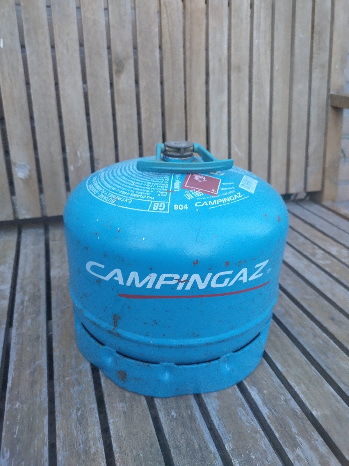 Lege Campingaz gasfles 1,8 kg butaan, model 904, Ophalen of Verzenden