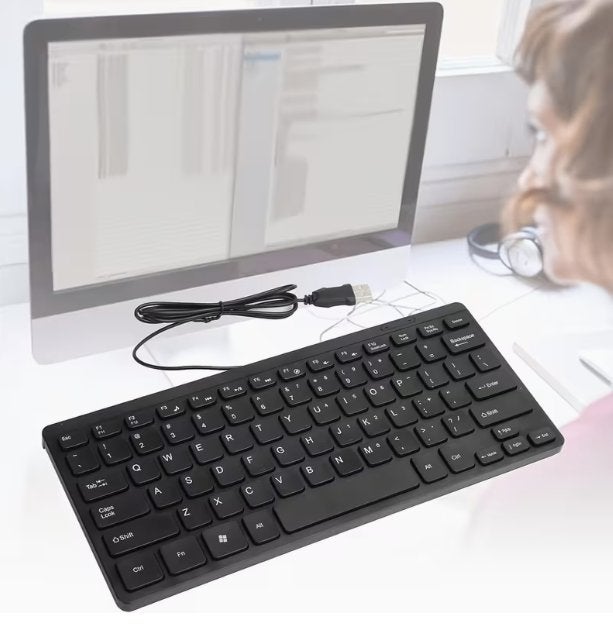 K1000 Bedrade USB Mini Toetsenbord QWERTY USB2.0, EAF Netherlands, Nieuw, Ophalen of Verzenden, Qwerty