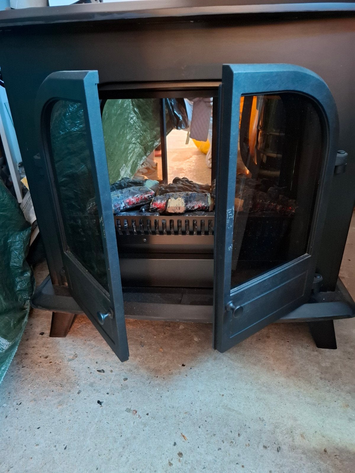Haard, nephaard, kachel,  ventilator, Huis en Inrichting, Haarden, Ophalen of Verzenden, Vrijstaande haard, Elektrische haard