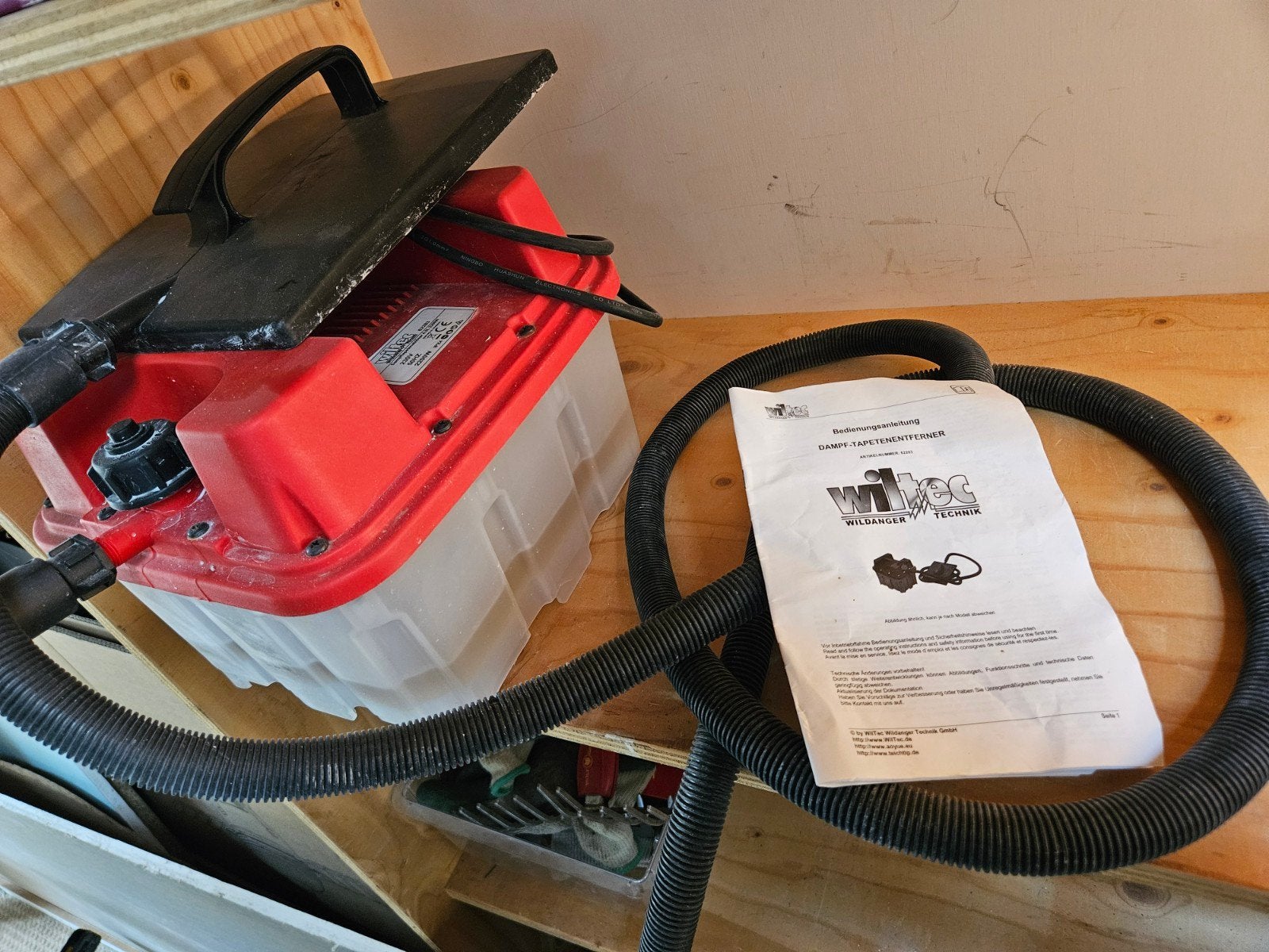 Wiltec Stoom behangafstomer, Ophalen, Gebruikt