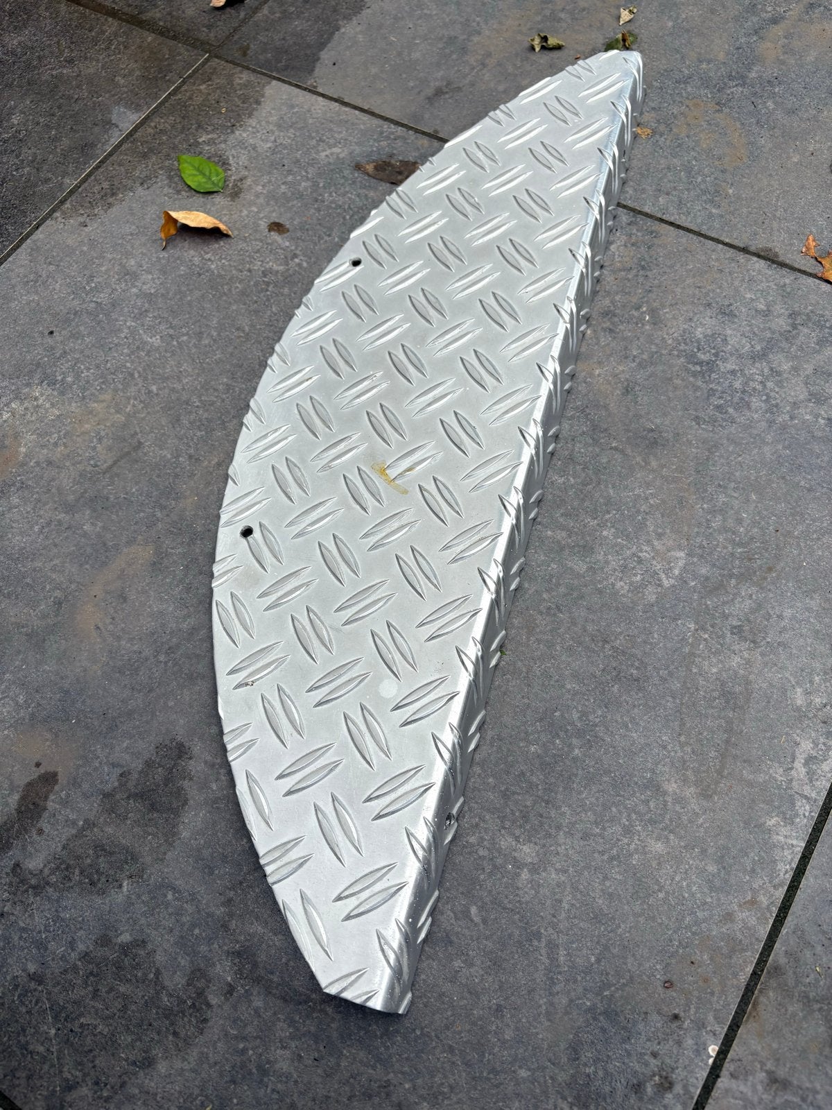 Aluminium tranenplaat halvemaanvormig - 13 stuks, Ophalen of Verzenden, Aluminium