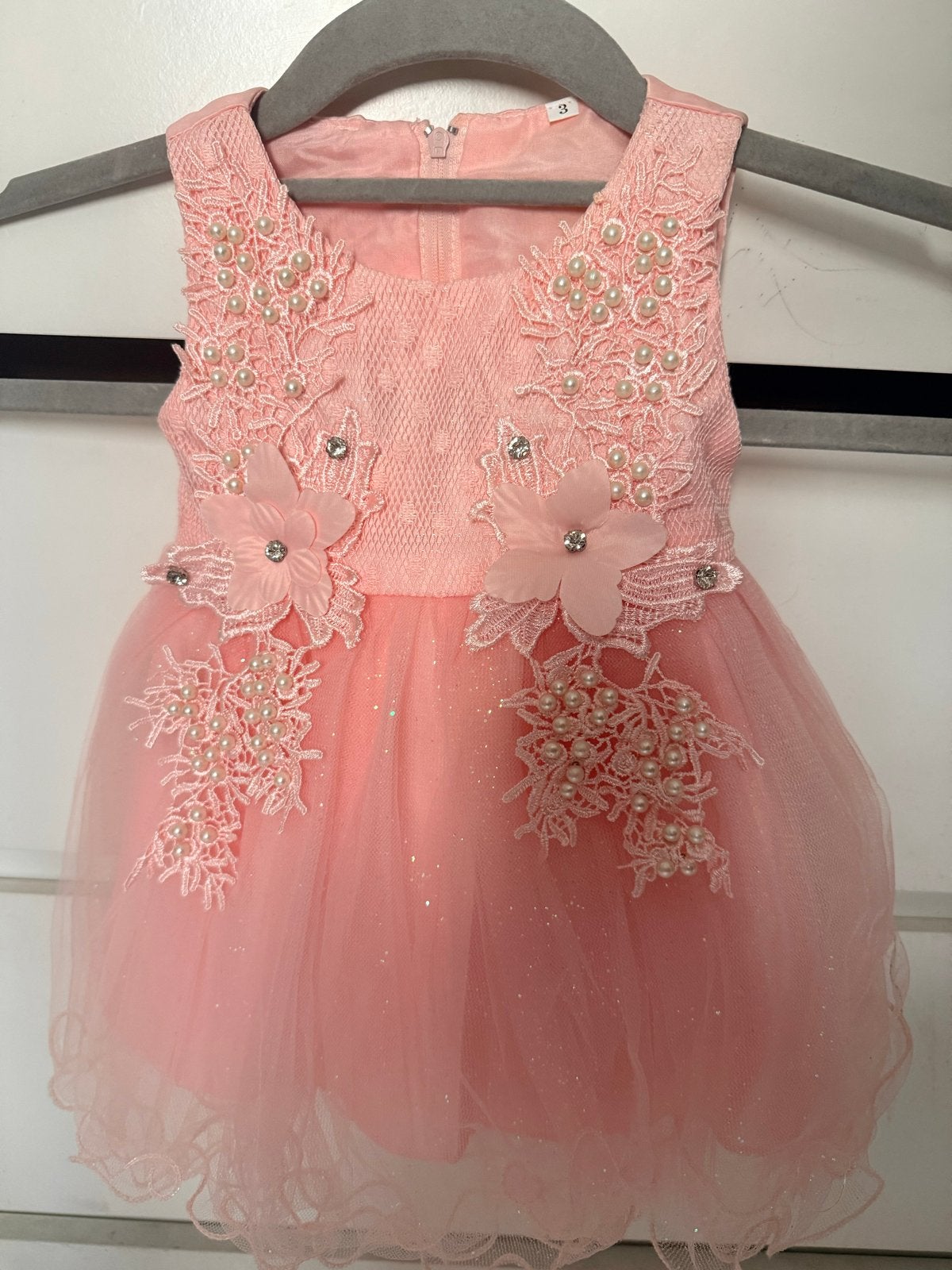 Prachtige Baby Feestjurk - Roze en Blauw, Ophalen of Verzenden, Zo goed als nieuw, Meisje