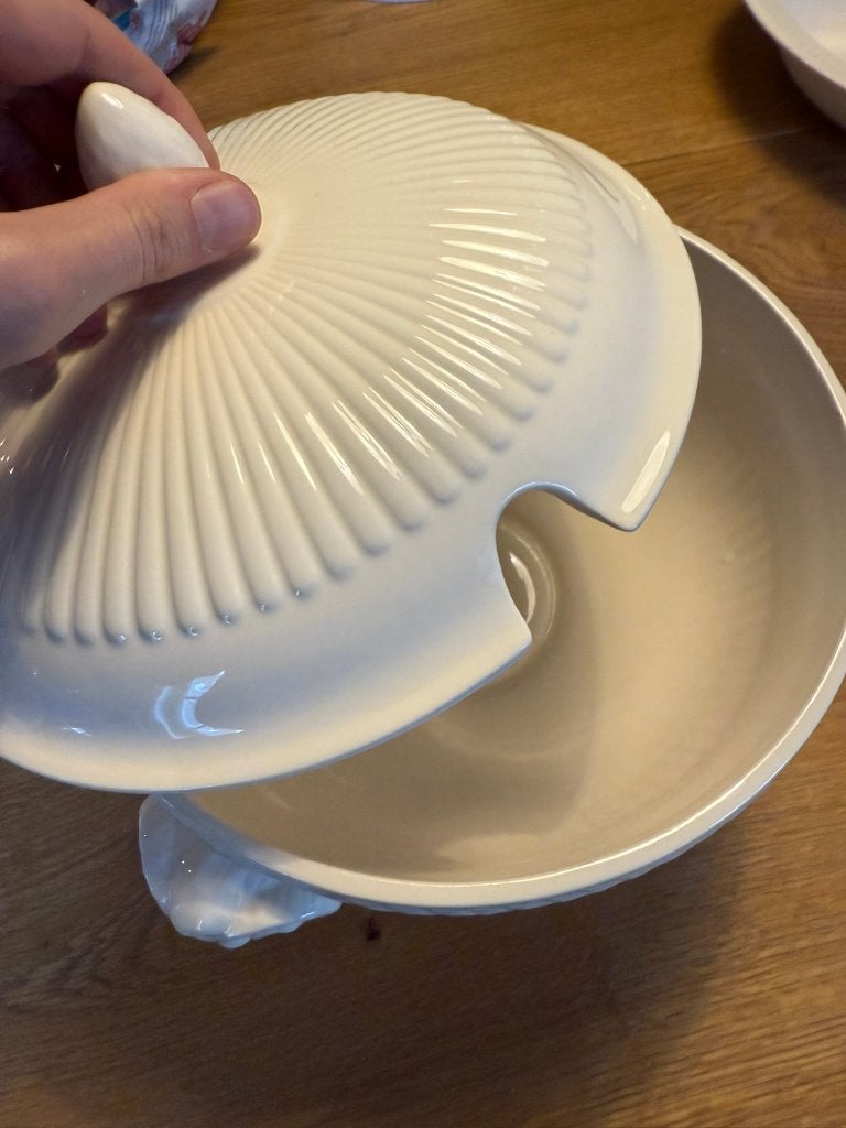 Wedgwood Edme Queen's Ware soepterrine, Ophalen of Verzenden, Zo goed als nieuw, Kom(men), Wedgwood