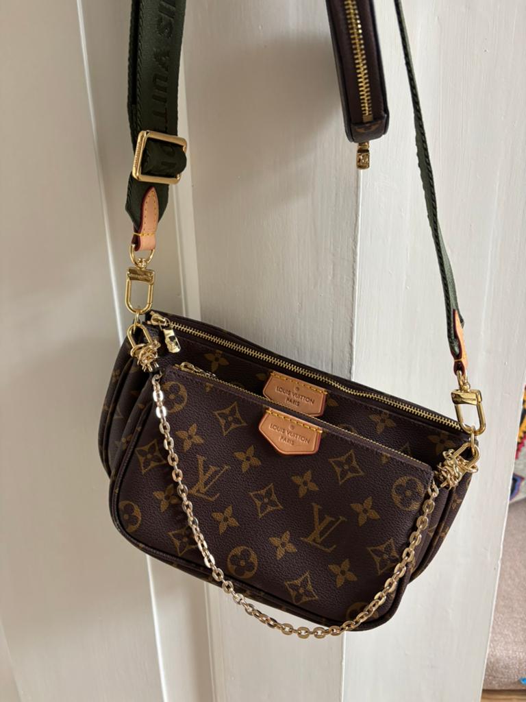 Multi pochette tas, Ophalen of Verzenden, Zo goed als nieuw, Bruin, Schoudertasje