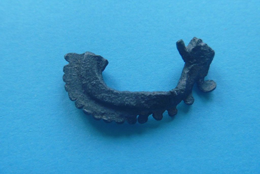 Bodemvondst. Pelgrims insigne. Pilgrims badge. 14e -15e eeuw, Ophalen of Verzenden