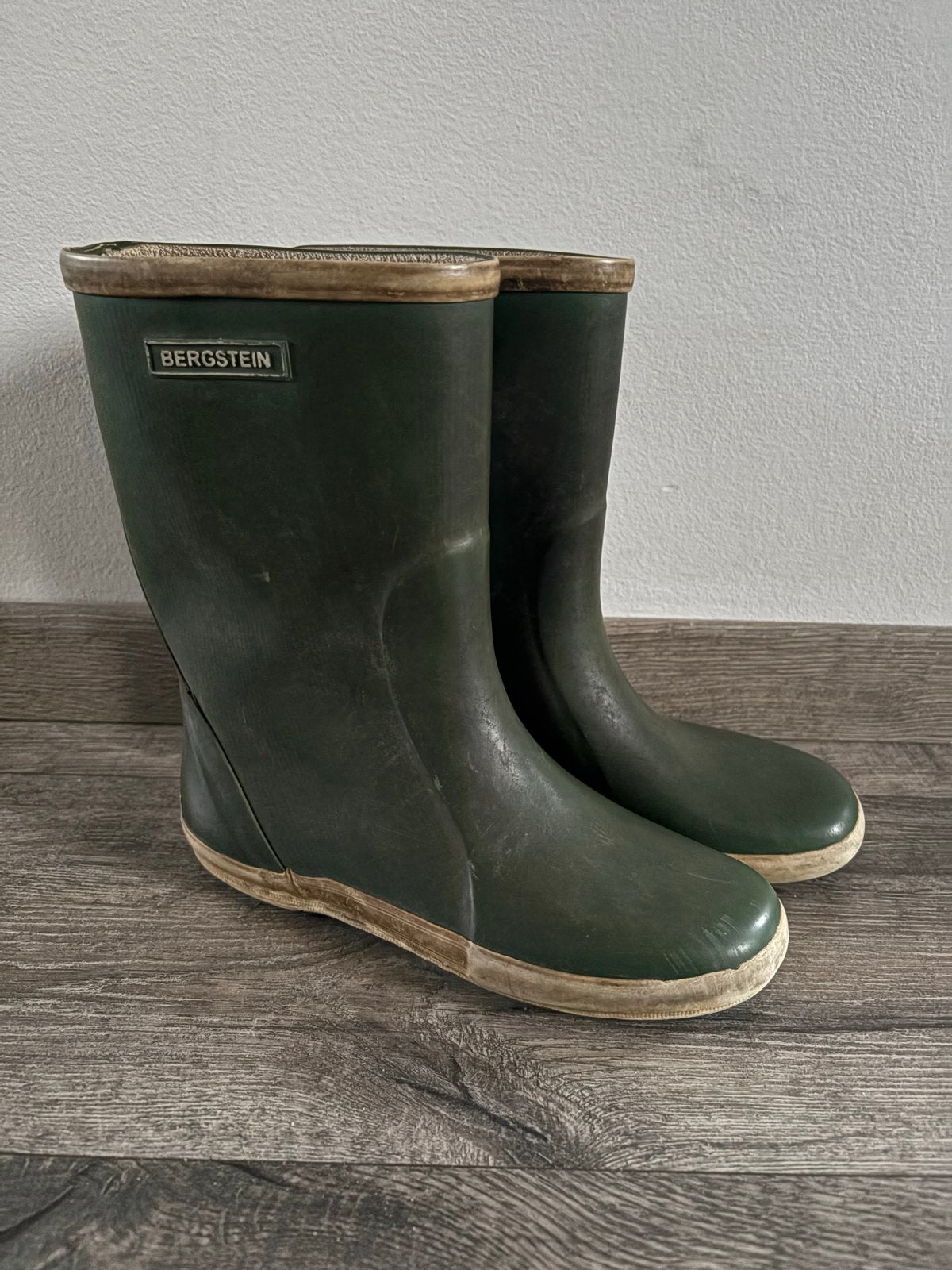 Bergstein regenlaarzen - Groen - Maat 34, Ophalen, Gebruikt, Jongen of Meisje, Laarzen