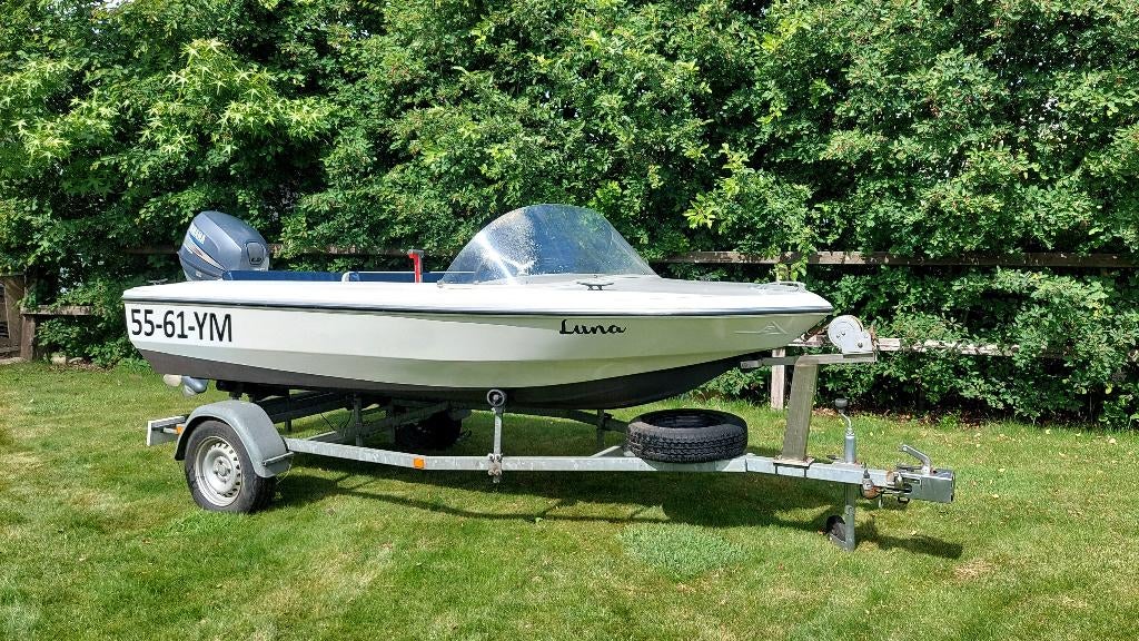 Speedboot Beekman 460 met 25PK 4-takt Yamaha motor., Watersport en Boten, Speedboten, Ophalen, Viertaktmotor, 5 m, Beekman