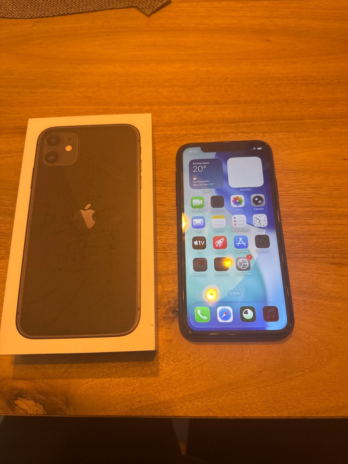 Apple iPhone 11 Zwart 128GB, Telecommunicatie, 128 GB, Zwart, Zo goed als nieuw, Zonder simlock