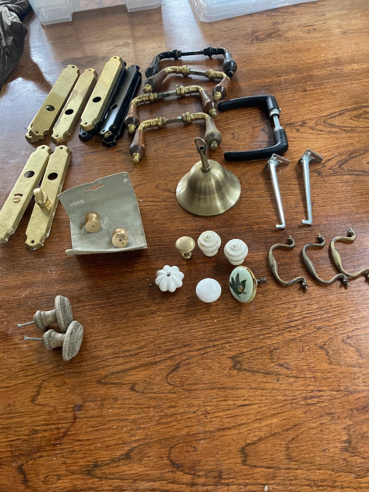 Diverse deurklinken, kastknoppen enz, Doe-het-zelf en Verbouw, Ophalen of Verzenden, Gebruikt, Koper of Messing, Klink of Kruk