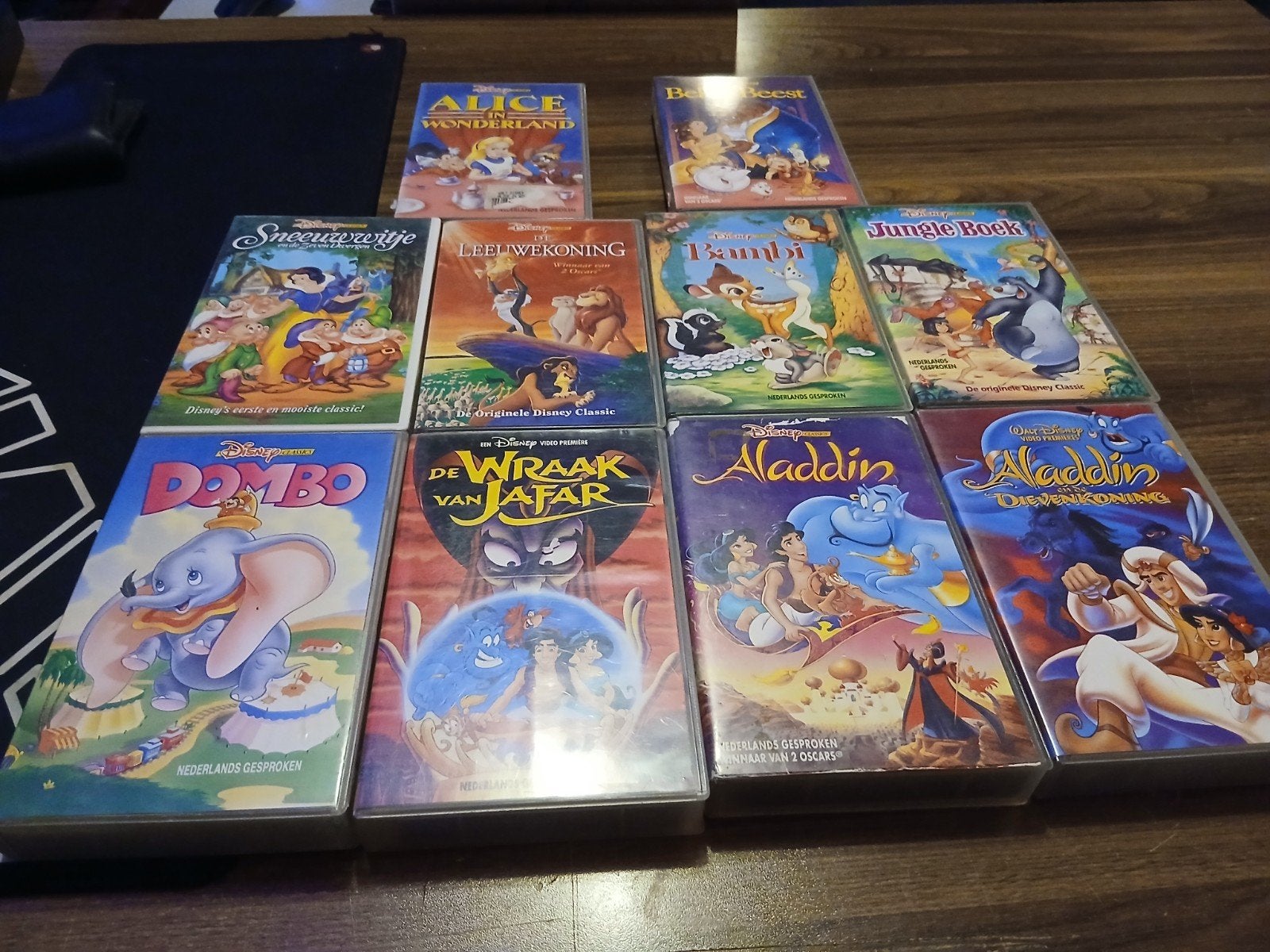 10 vhs Disney films voor 15,-, Alle leeftijden, Ophalen of Verzenden, Gebruikt