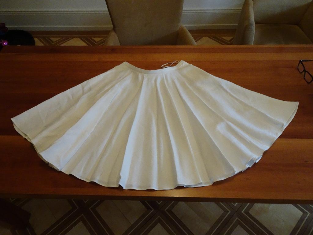 RALPH LAUREN offwhite wijde linnen rok, Kleding | Dames, Rokken, Maat 38/40 (M), Wit, Nieuw, Ophalen of Verzenden