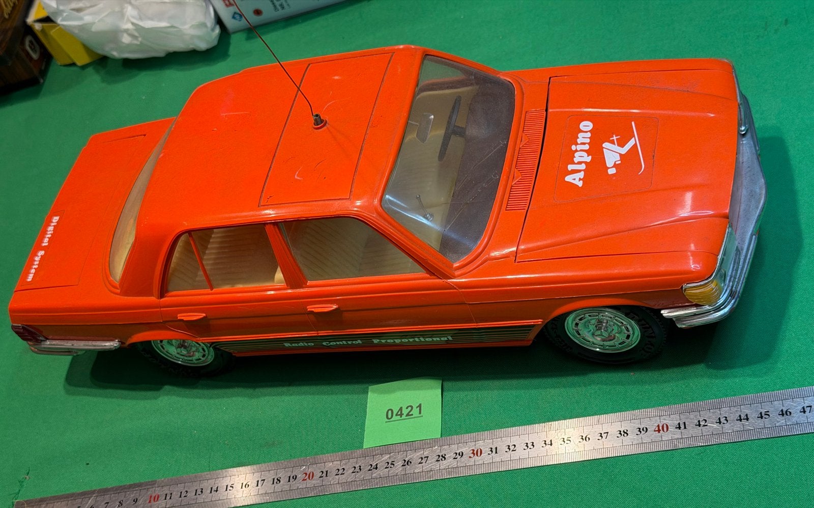 421- Rico Alpino Mercedes 450 SE RC auto - Vintage, Ophalen of Verzenden, Gebruikt, Afstandsbediening