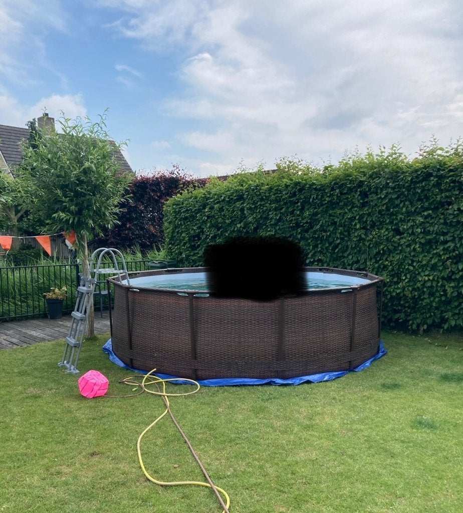 Zwembad 360x360 1 meter diep!!!, Tuin en Terras, Gebruikt, Rond, 300 cm of meer, Opzetzwembad
