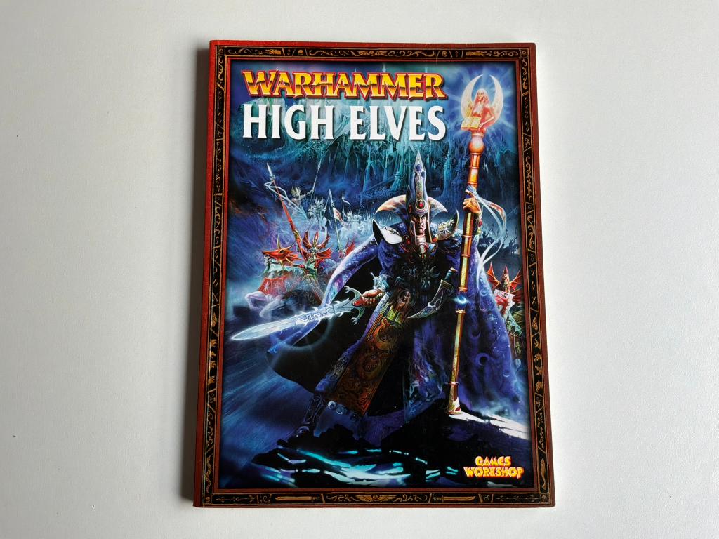 Warhammer Fantasy High Elves army book, Hobby en Vrije tijd, Wargaming, Ophalen of Verzenden, Zo goed als nieuw, Warhammer, Boek of Catalogus