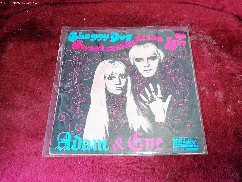 Adam & Eve - Shaggy Dog - Sweet Candy Dream Love, Gebruikt, Fotohoes, 7 inch, Ophalen of Verzenden