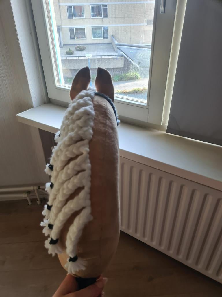Hobbyhorse - Handgemaakt stokpaard met hoofdstel, Ophalen of Verzenden, Zo goed als nieuw, Jongen of Meisje