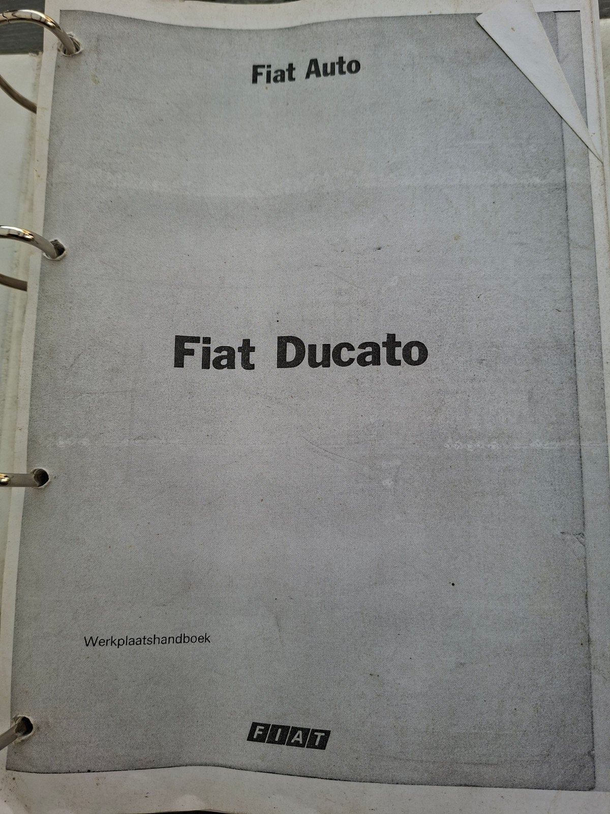 Fiat Ducato Werkplaatshandboek, Auto diversen, Handleidingen en Instructieboekjes, Ophalen of Verzenden