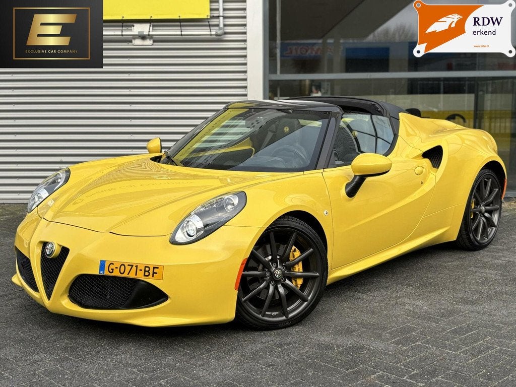 Alfa Romeo 4C Spider 1750TBI TCT | Giallo Prototipo | Carbon, Automaat, Achterwielaandrijving, 4 cilinders, Cabriolet