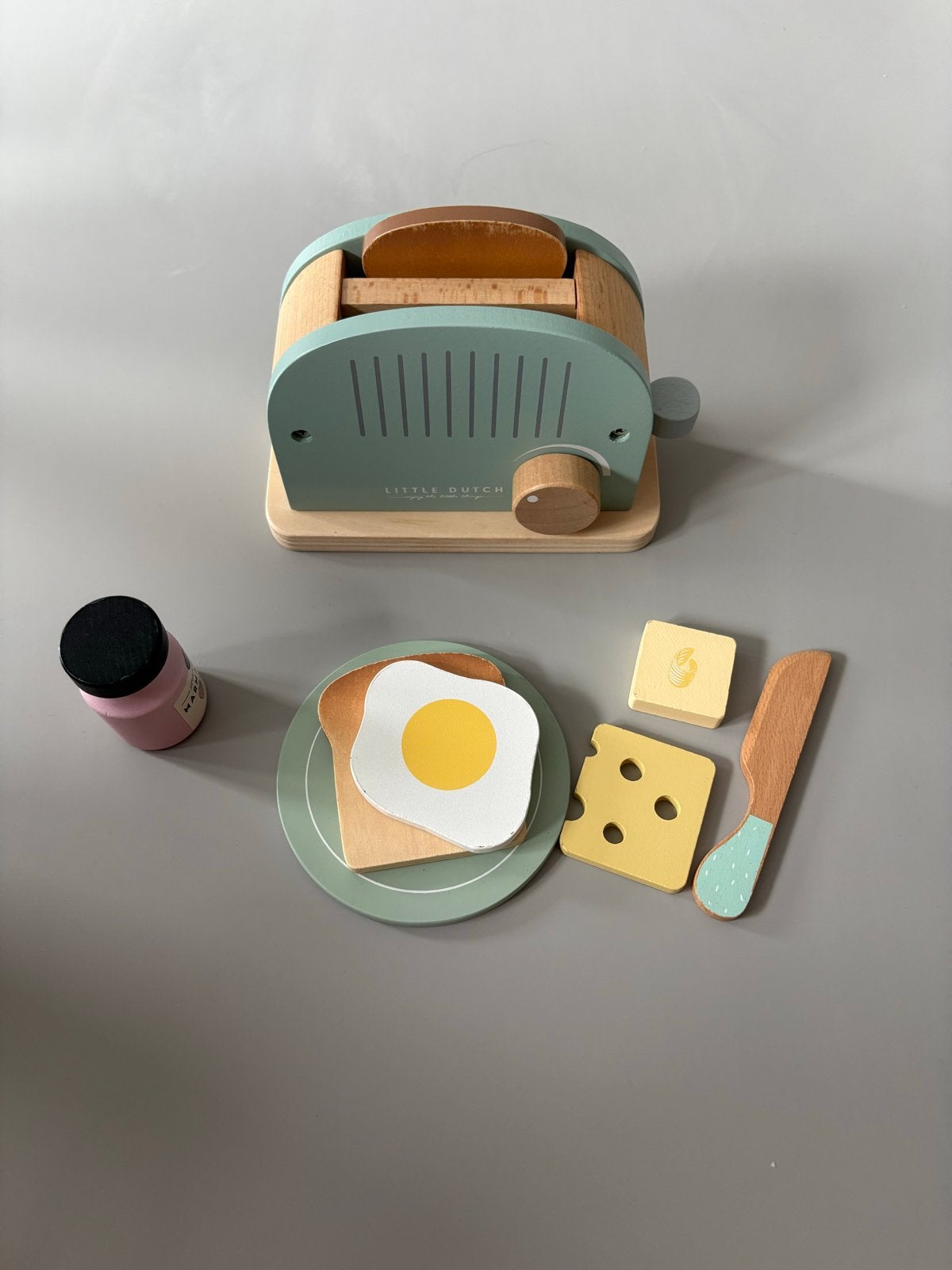 Little Dutch Houten Broodrooster Set, Kinderen en Baby's, Speelgoed | Houten speelgoed, Gebruikt, Meubelstuk of Keukentje, Ophalen