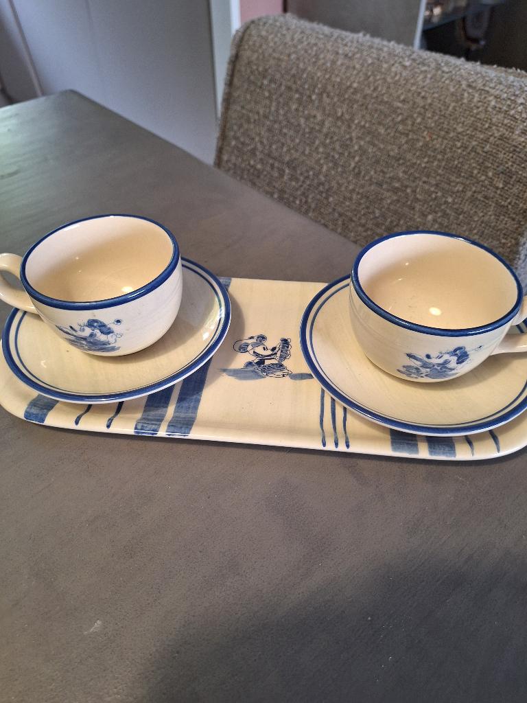 Vintage kop en schotel Minnie Mouse, Ophalen, Overige figuren, Zo goed als nieuw, Servies