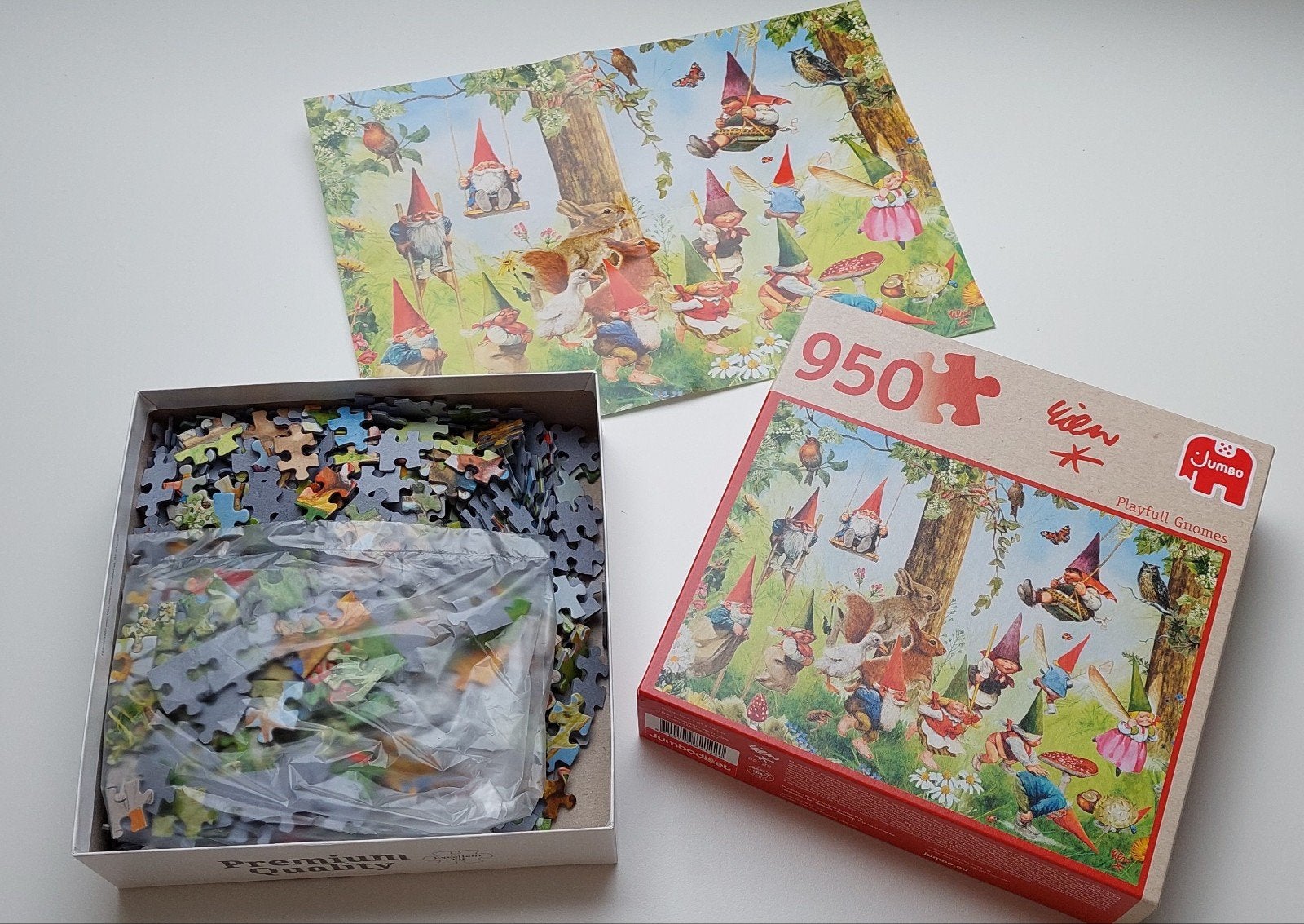 Legpuzzel 950 stukjes,  Rien Poortvliet Kabouters, Ophalen of Verzenden, 500 t/m 1500 stukjes, Zo goed als nieuw, Legpuzzel