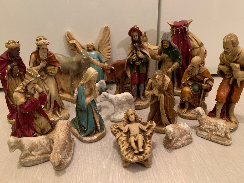 Kerststal Beeldengroep, Diversen, Kerst, Gebruikt, Ophalen